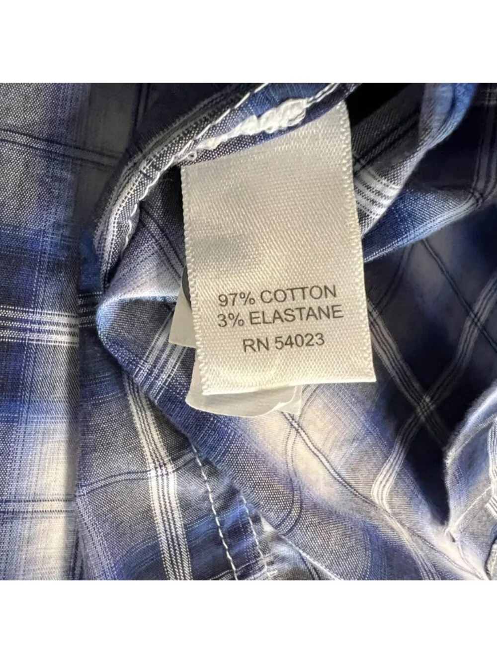 Banana Republic Men's Plaid Button Up Shirt Blue/White Size Medium